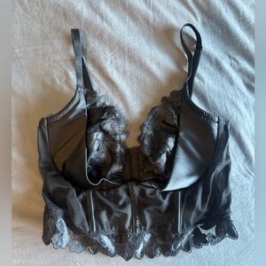 Elegant Black Lace Corset Bralette